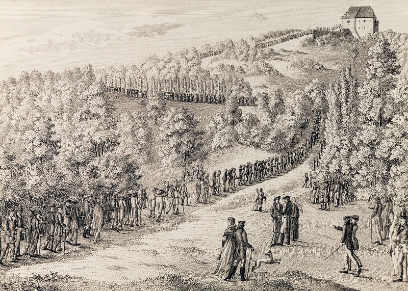 Wartburg Zug der Studenten 18171