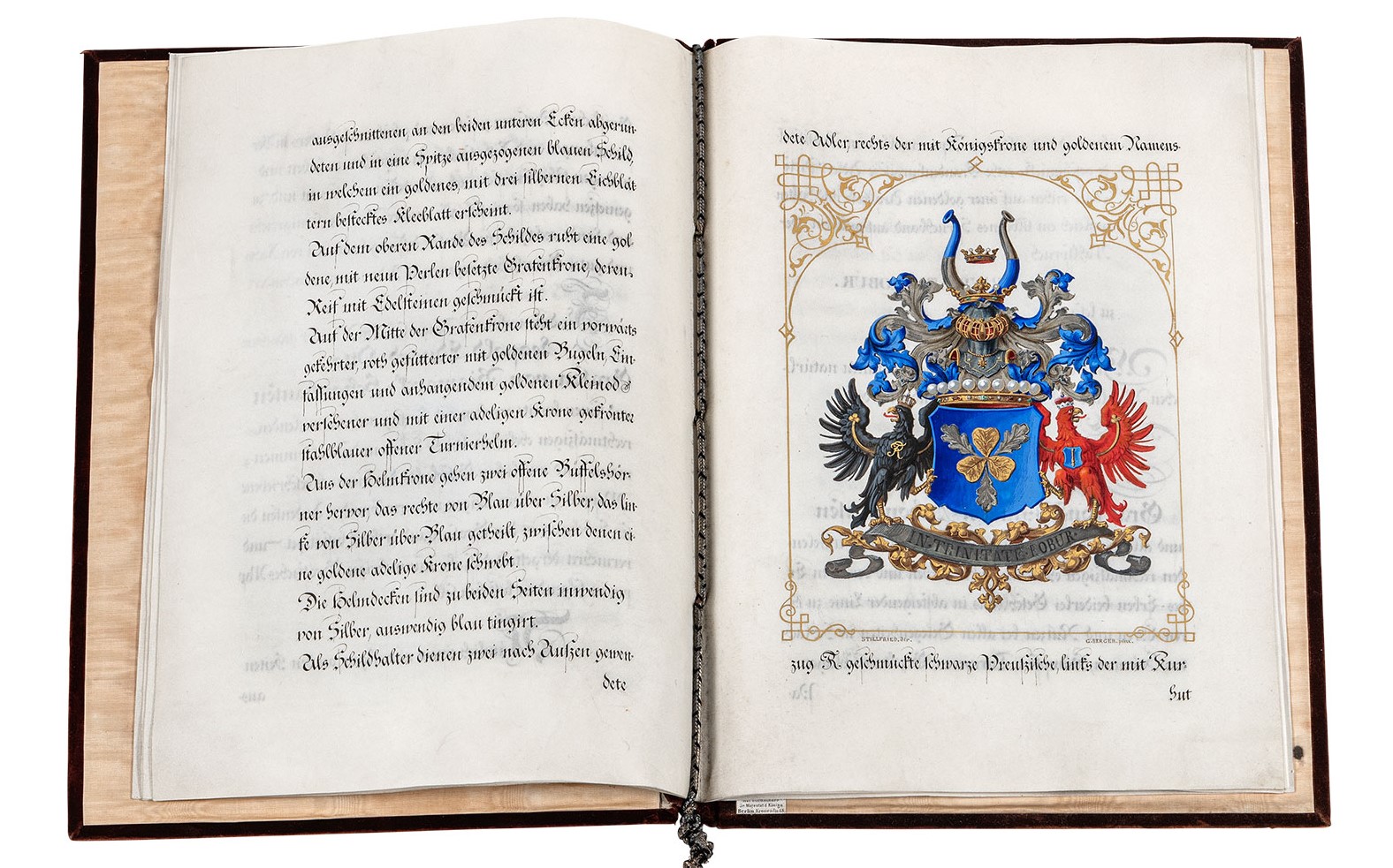 1865 Bismarck Grafen Diplom