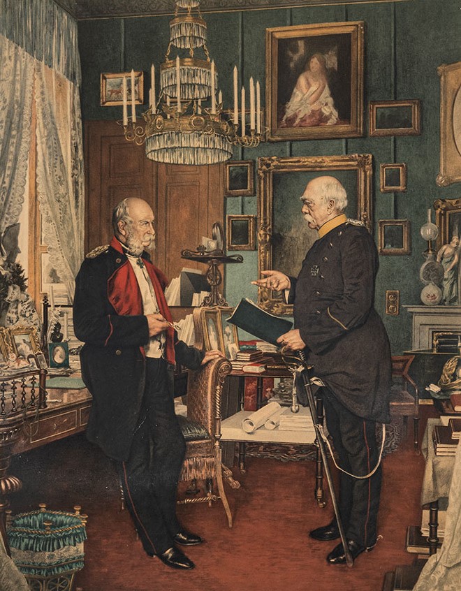 Bismarck bei Kaiser Wilhelm I Eckzimmerjpg