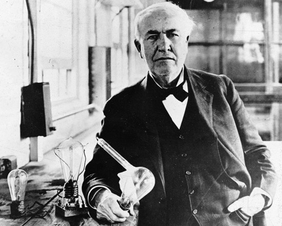 Thomas Edison Gluehbirne a