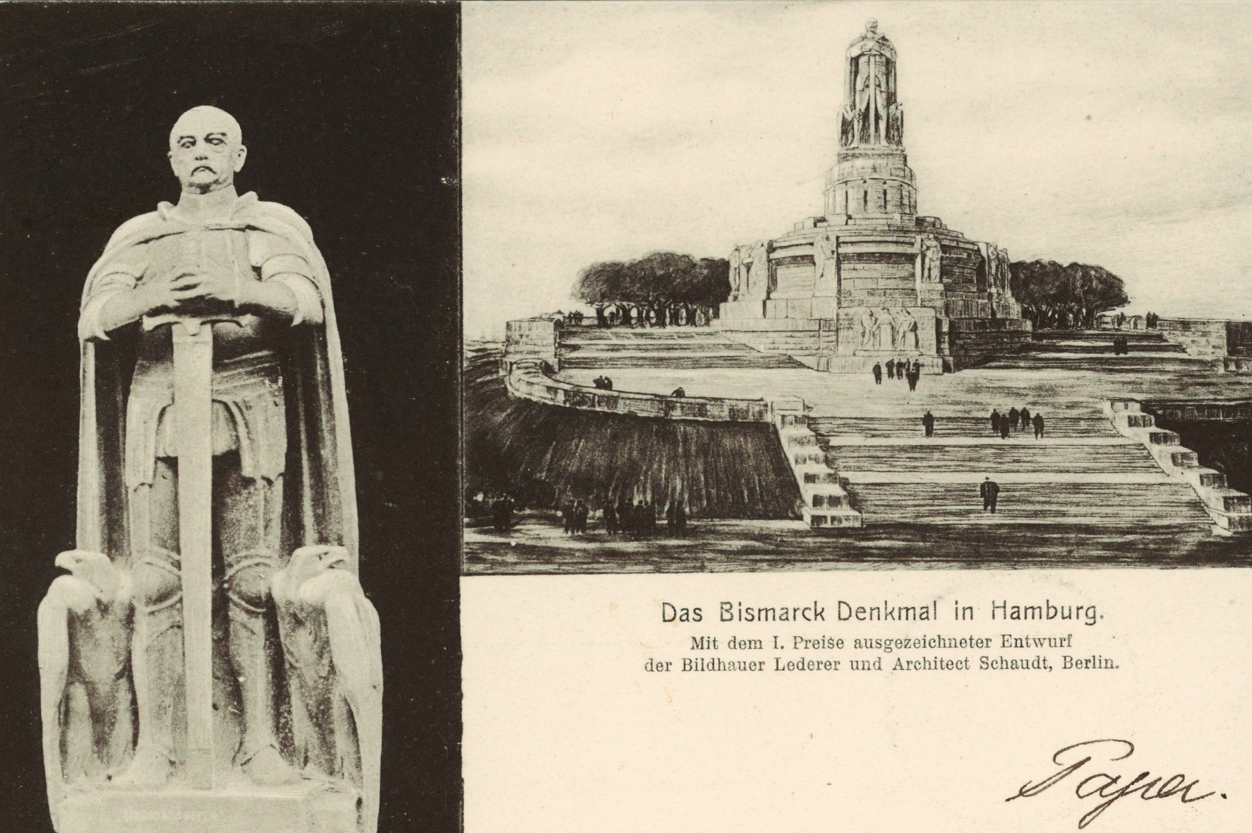 Hamburg Bismarck Denkmal Entwurf