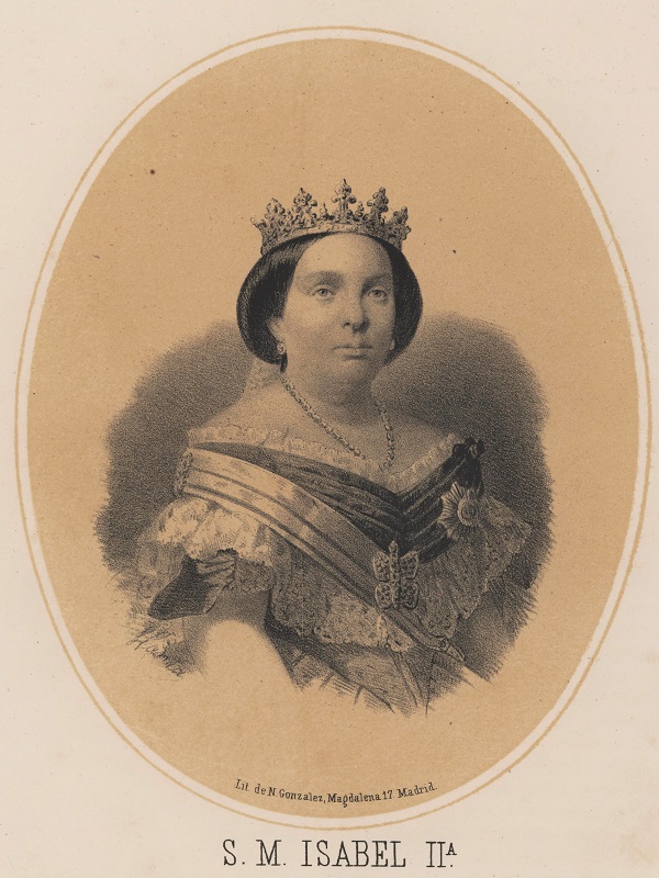 Isabella II um 1860