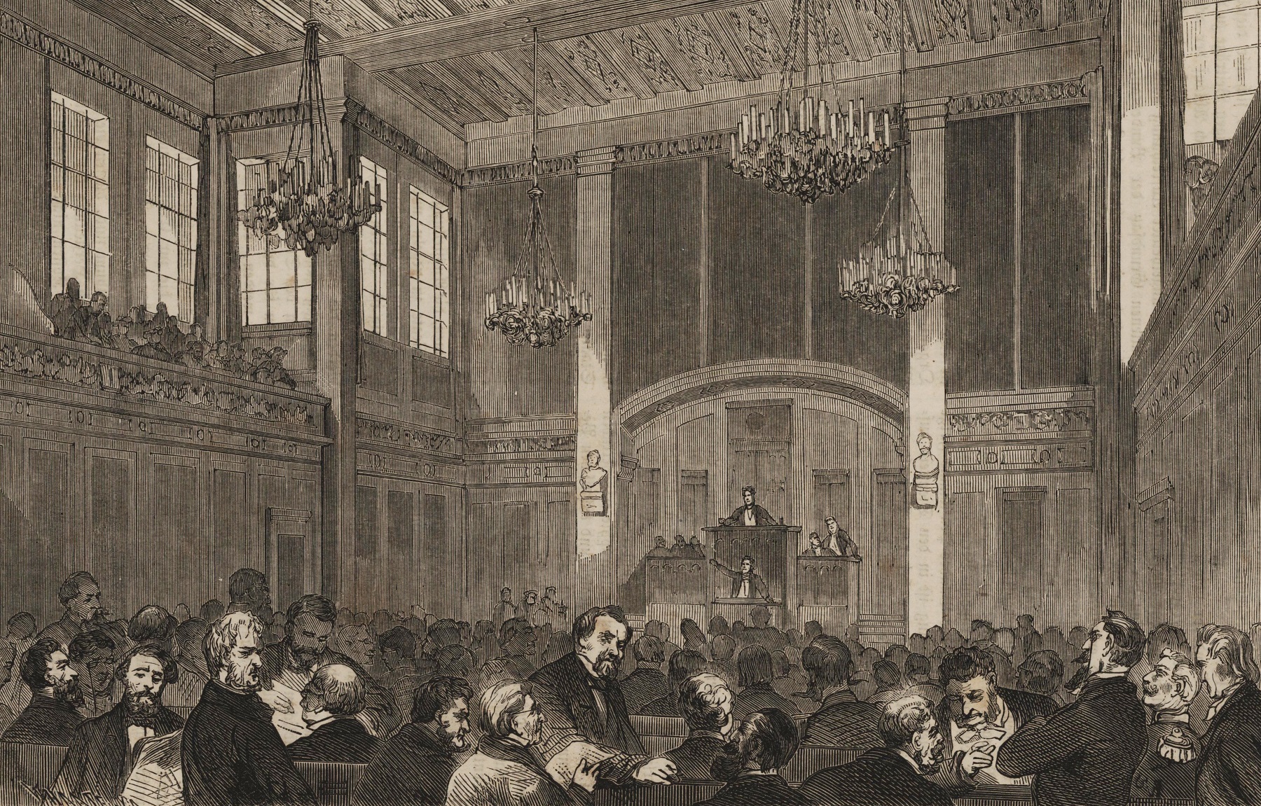 Parlamentstagebuch Sitzungssaal 1867 Otto von Bismarck Stiftung