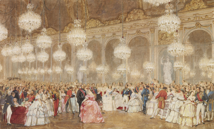 The overture to the ball in the Galerie des Glaces Versailles 1855