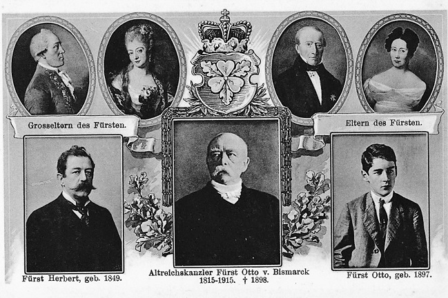 41 Ansichtskarte Bismarck Ahnenreihe um 1915